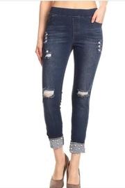  Pearl Detail Jeggings