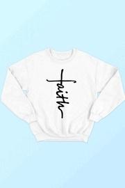  Faith White Sweatshirt