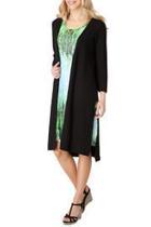  Black Slit Cardigan