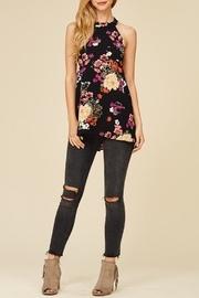  Flower Bunches Halter Top