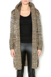  Hooded Sweater Cardigan