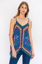  Tassel Print Tank