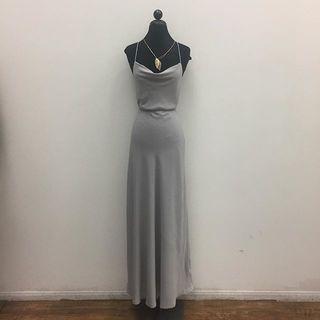  Draped Grey Dress