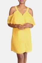  Marigold Tiered Mini-dress