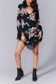  Foral Fringe Dress