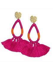  Fuchsia Tassel Earrings