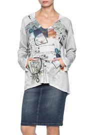  Grey Abstract Hoodie