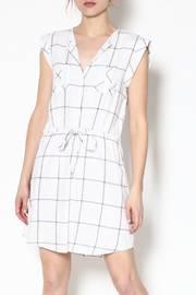  Plaid Drawstring Dress