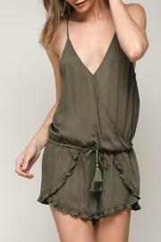  Olive Ruffle Romper
