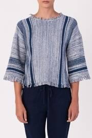  Frayed Pullover Sweater