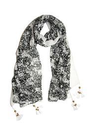  Tassel Black Scarf