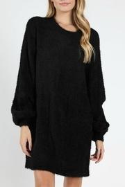 Bubble Sleeve Sweater Dress