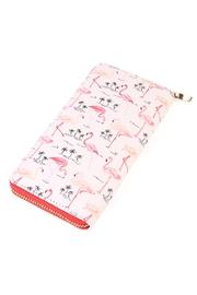  Pink Flamingo Zipper Wallet
