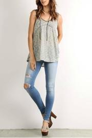  Sleeveless Print Top