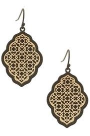  Two-tone Drop Earrings