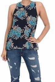  High-low Floral Top