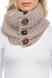  Knit Button Infinity-scarf