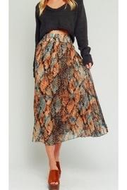  Snake Pleated Skirt
