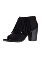  Fringe Accent Booties