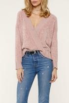  Pink Crossfront Sweater