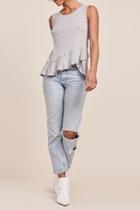  Berry Ruffle Tank