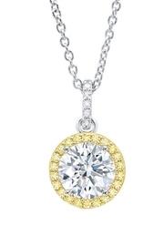  Canary Halo Pendant