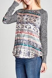  Velvet Reindeer Raglan