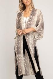  Snakeskin Print Duster