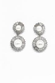  Zirconia Pearl Earrings