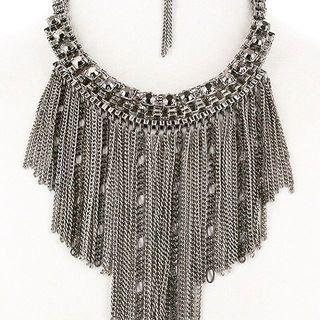  Crystal Beaded Necklace Set