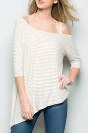  Stripe Asymetrical Tee