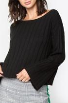  Crop Sweater, Black