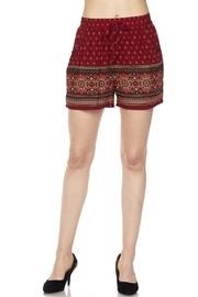  Red Challis Short
