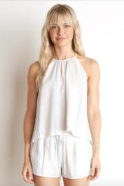  Button Back Halter Top