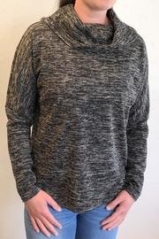  Lace-up Cowl Sweater