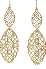  Moroccan Cutout Double Drop Earrings