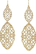  Moroccan Cutout Double Drop Earrings