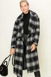  Double Breasted Plaid Coat