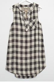  Big Checks Sleeveless Dress