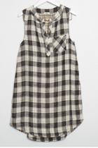  Big Checks Sleeveless Dress