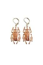  Rose Gold Beetle Earrings