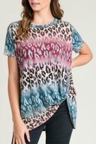  Leopard Knotted Top