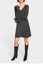  Cashmere Ribbed Dress