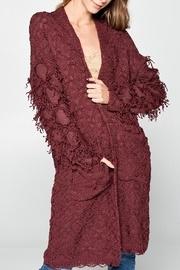  Shaggy Knit Cardigan