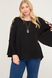  3/4 Bell Strappy Sleeve Top