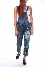  Painted Denim Overall