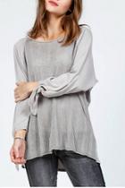  Pointelle Sweater Top