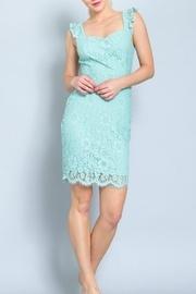  Ruffle Flower-lace Dress
