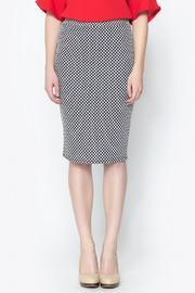 Audrey 3+1 Checkered Midi Pencil Skirt
