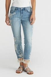  Lila Embroidered-tassel Jeans